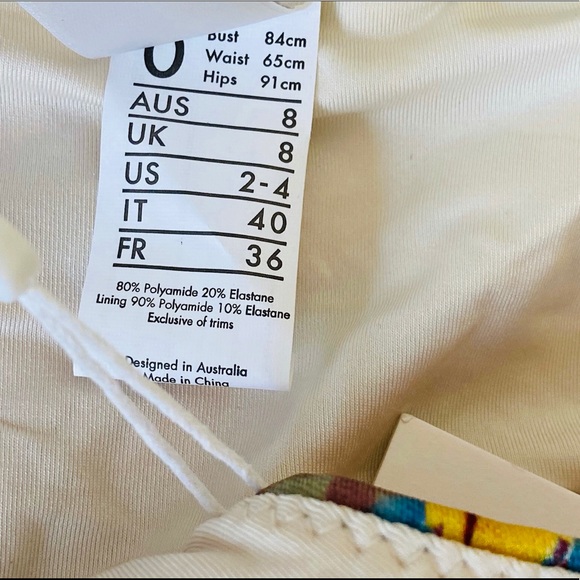 Zimmerman Floral Print Bikini Bottom SZ 0/2-4 - Picture 3 of 6